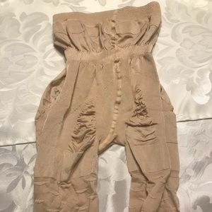 Knee length body shaper/smoother